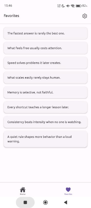 List of Favorited Proverbs